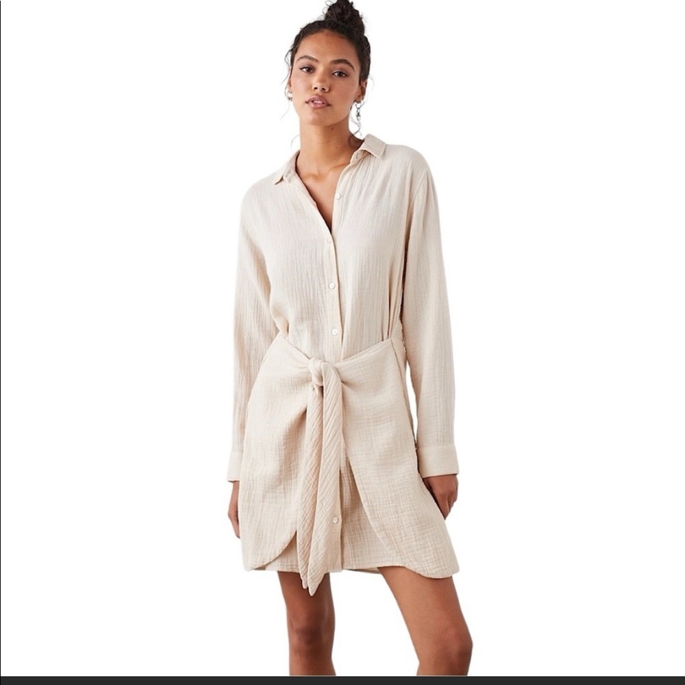 Rails Nadia dress size XS Flax color NWT